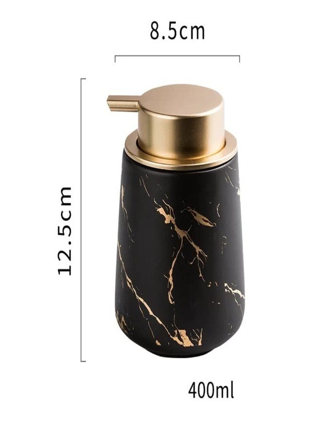 Whizzo® Durable Handwash Bottle for Wash Basin | Soap Dispenser for Kitchen | Shampoo Dispenser for Bathroom | Handwash Soap Dispenser Pump | Bathroom Accessories (400ML, Black, WZ-LD-152-Black) - Image 4
